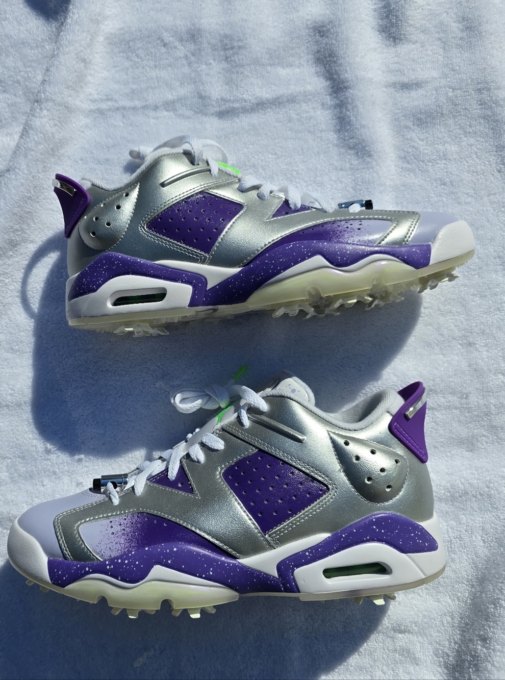 Nike Air Jordan Retro 6 NRG U23 Golf Purple Metallic Silver  FD0205-055 Size 9